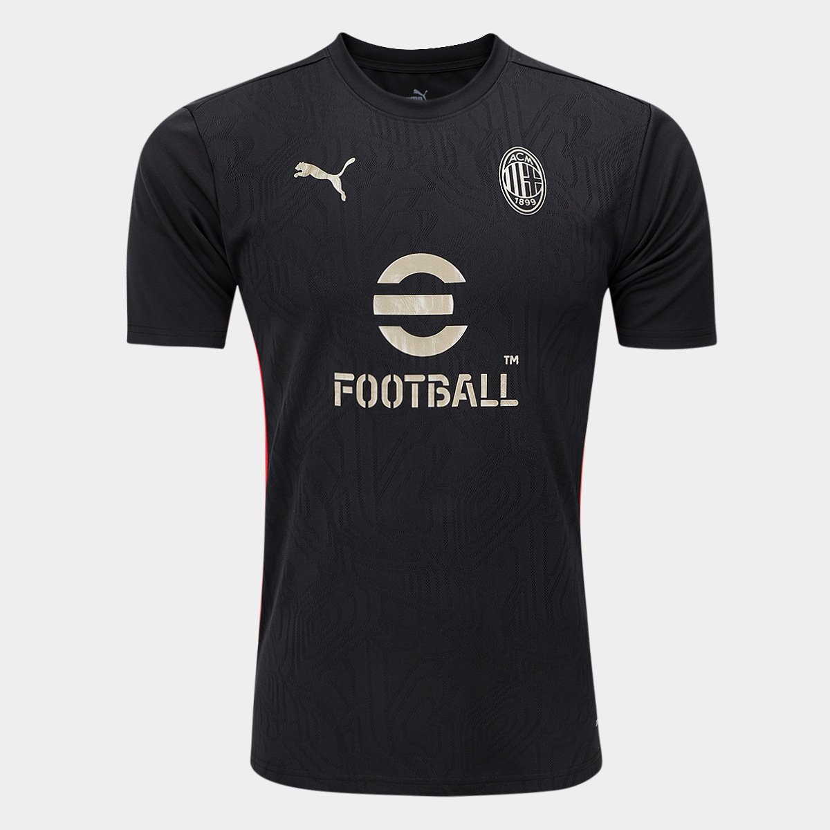 Camisa Milan 24/25 s/nº Treino Puma Masculina Menor preço em Camisa Milan 24/25 s/nº Treino Puma Masculina