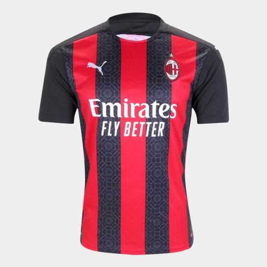 Camisa Milan Home 20/21 s/n° Torcedor Puma Masculina - Vermelho+Preto é ruim? Camisa Milan Home 20/21 s/n° Torcedor Puma Masculina - Vermelho+Preto é boa?