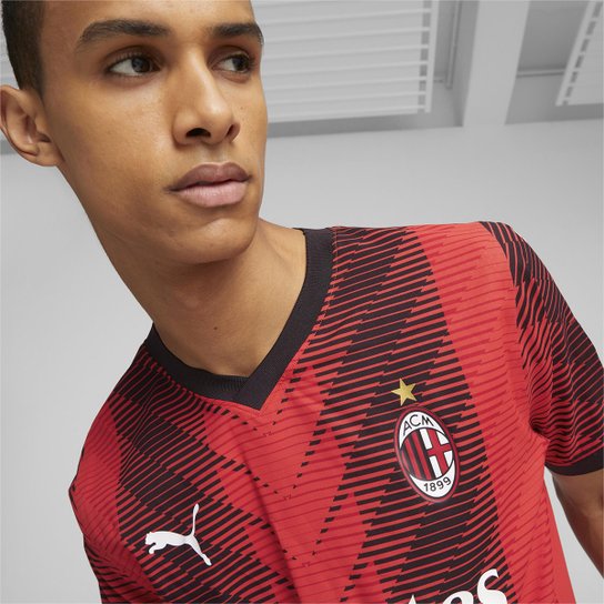 Camisa Milan Home 23/24 s/n° Jogador Puma Masculina