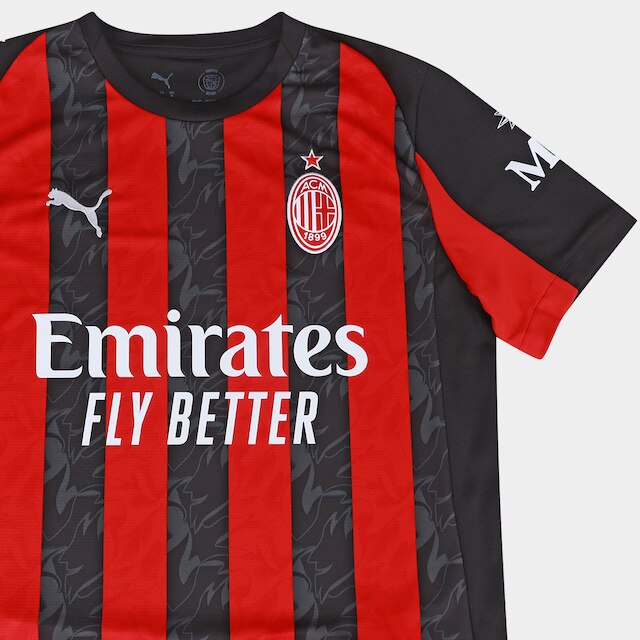 Camisa Milan Home 25/26 s/n Torcedor Puma Masculina