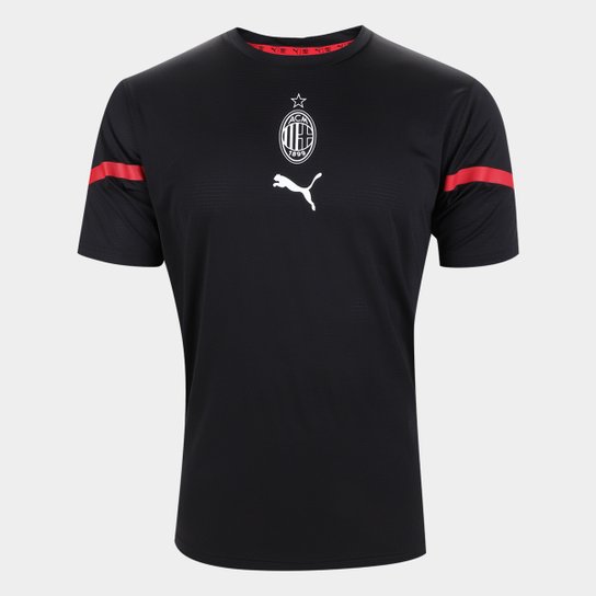 Camisa Milan Pré-Jogo 21/22 Puma Masculina - Preto+Vermelho é ruim? Camisa Milan Pré-Jogo 21/22 Puma Masculina - Preto+Vermelho é boa?