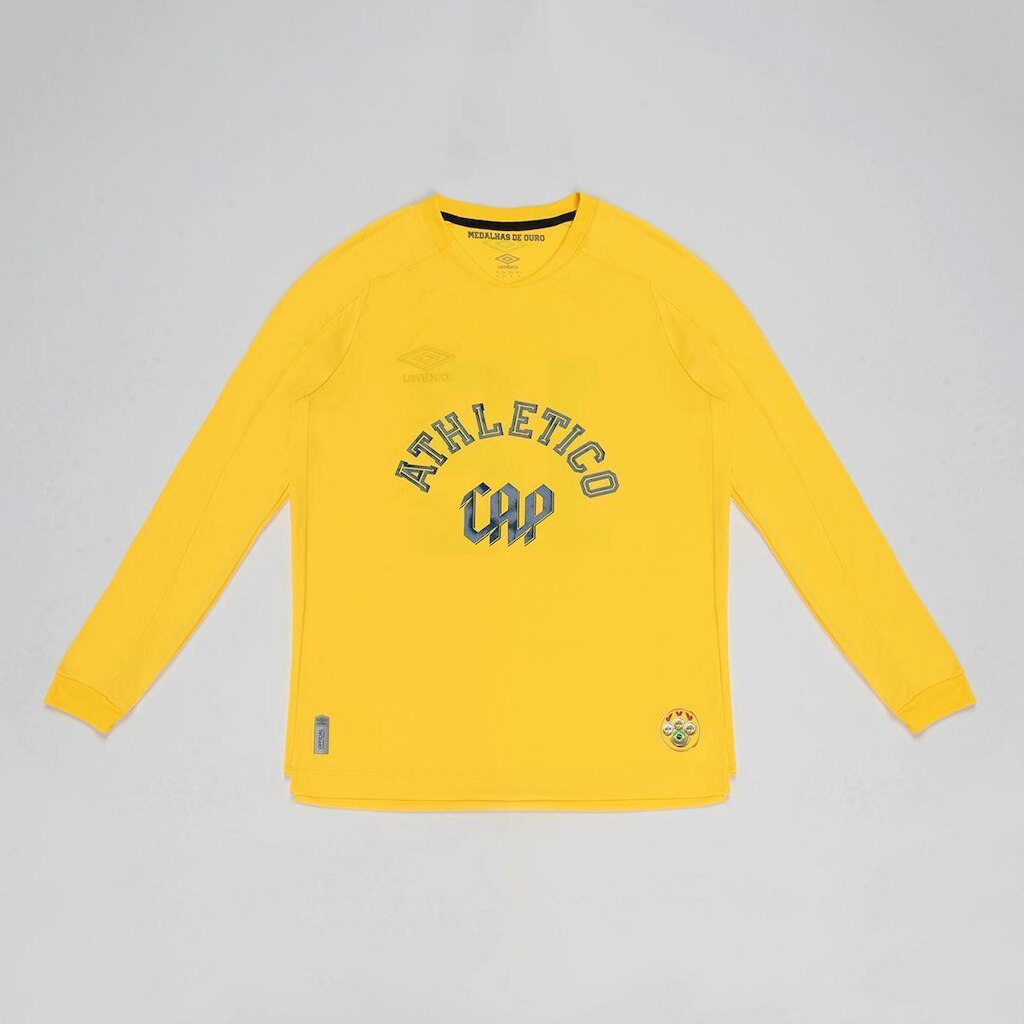 Camisa Ml Goleiro Masculina Umbro Cap Oficial Ouro 2026