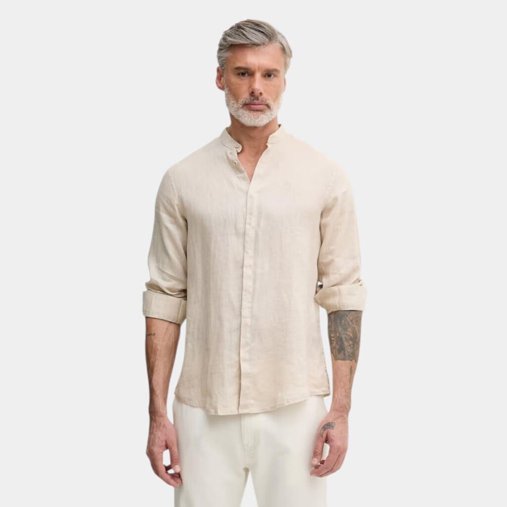 Camisa M.Longa Linho Armani Exchange Masculina