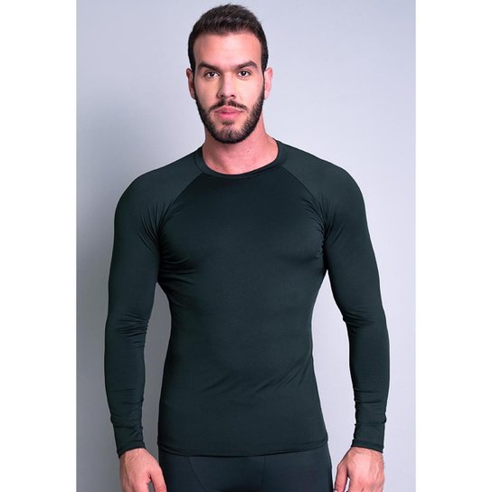 Camisa Mvb Modas Térmica Segunda Pele Proteção Uv 50+ - Preto Menor preço em Camisa Mvb Modas Térmica Segunda Pele Proteção Uv 50+ - Preto