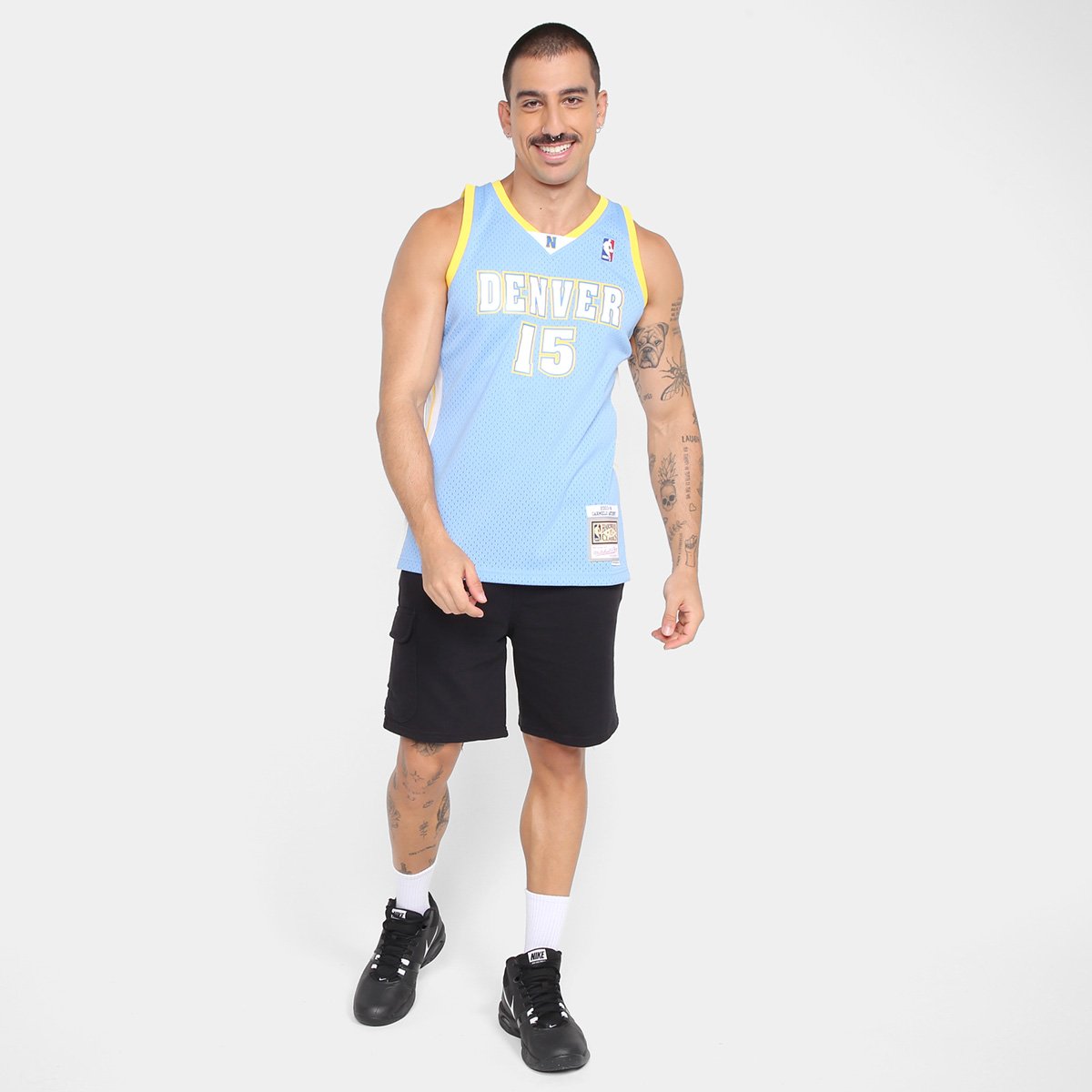 Camisa NBA Denver Nuggets Mitchell & Ness Swingman Masculina - 3