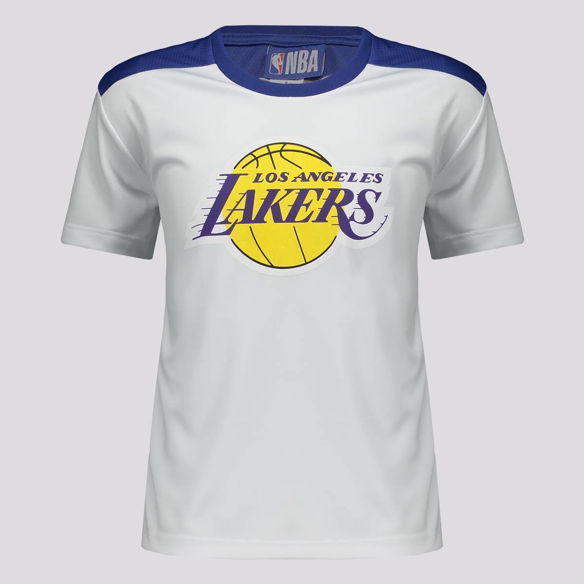 Camisa NBA Los Angeles Lakers Majestic Infantil Branca - Branco