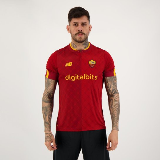 Camisa New Balance Roma Home 2023 - Vermelho é ruim? Camisa New Balance Roma Home 2023 - Vermelho é boa?