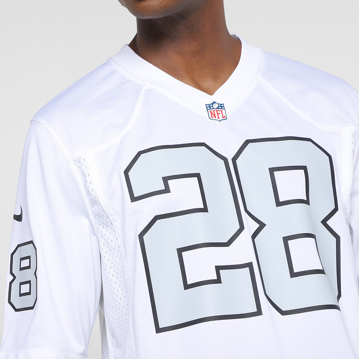 Camisa NFL Nike Las Vegas Raiders Jacobs 28 Game Alternate Jersey