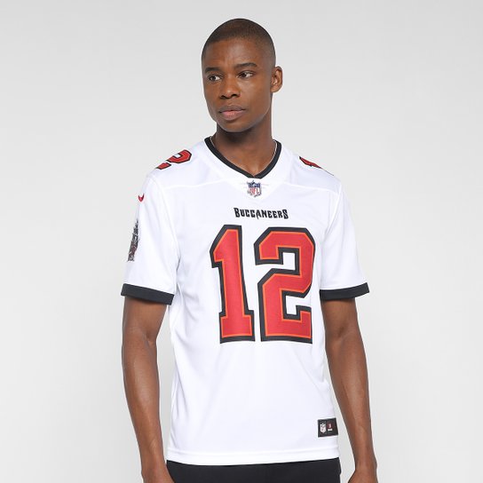 Camisa NFL Tampa Bay Buccaneers Brady n° 12 Jersey Nike Masculina - Branco Menor preço em Camisa NFL Tampa Bay Buccaneers Brady n° 12 Jersey Nike Masculina - Branco
