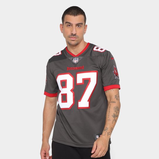 Camisa NFL Tampa Bay Buccaneers Nike Gronkowski 87 Limited Alternate Jersey - Player Masculina - Cinza Menor preço em Camisa NFL Tampa Bay Buccaneers Nike Gronkowski 87 Limited Alternate Jersey - Player Masculina - Cinza