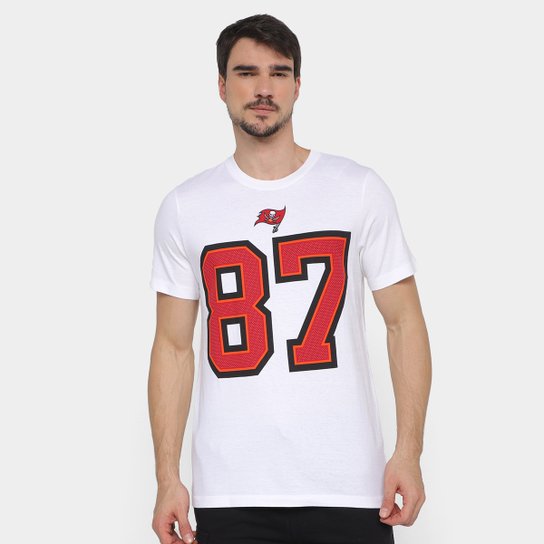 Camisa NFL Tampa Bay Buccaneers Rob Gronkowski n° 87 Nike Masculina - Branco Menor preço em Camisa NFL Tampa Bay Buccaneers Rob Gronkowski n° 87 Nike Masculina - Branco
