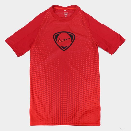 Camisa Nike Academy Top Dri-Fit Masculina - Vermelho+Azul Menor preço em Camisa Nike Academy Top Dri-Fit Masculina - Vermelho+Azul