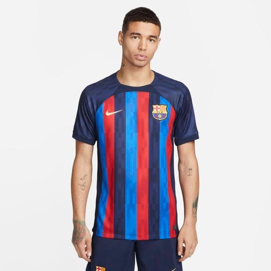 Camisa Nike Barcelona I 2022/2023 Torcedor Masculina - Azul é ruim? Camisa Nike Barcelona I 2022/2023 Torcedor Masculina - Azul é boa?