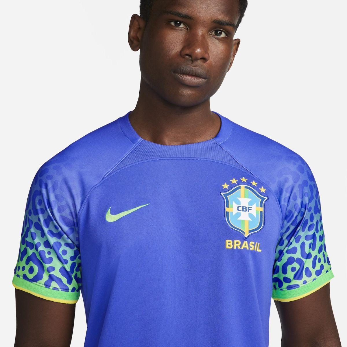 Camisa Nike Brasil II 2022/23 Torcedor Pro Masculina - Azul | Netshoes