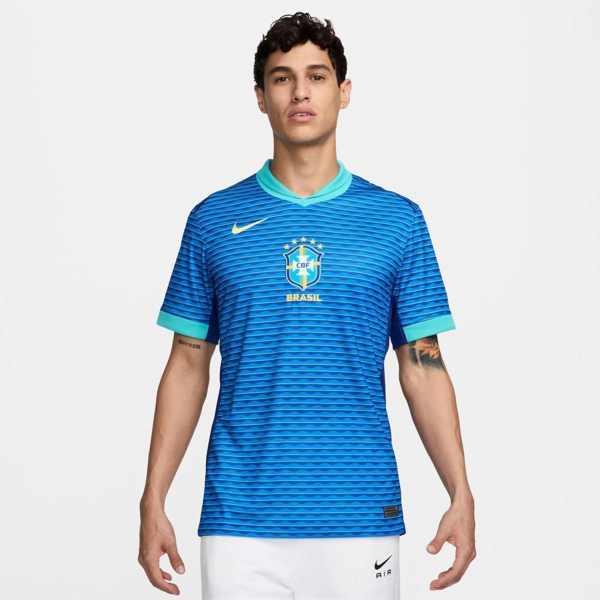 Camisa Nike Brasil II 2024/25 Torcedor Pro Masculina Menor preço em Camisa Nike Brasil II 2024/25 Torcedor Pro Masculina