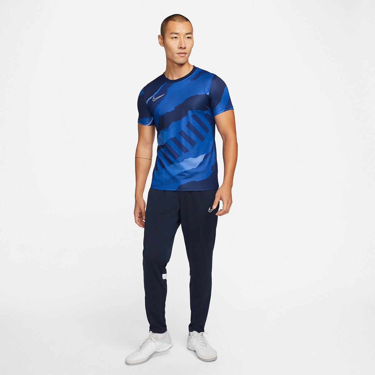 camiseta nike camuflada azul