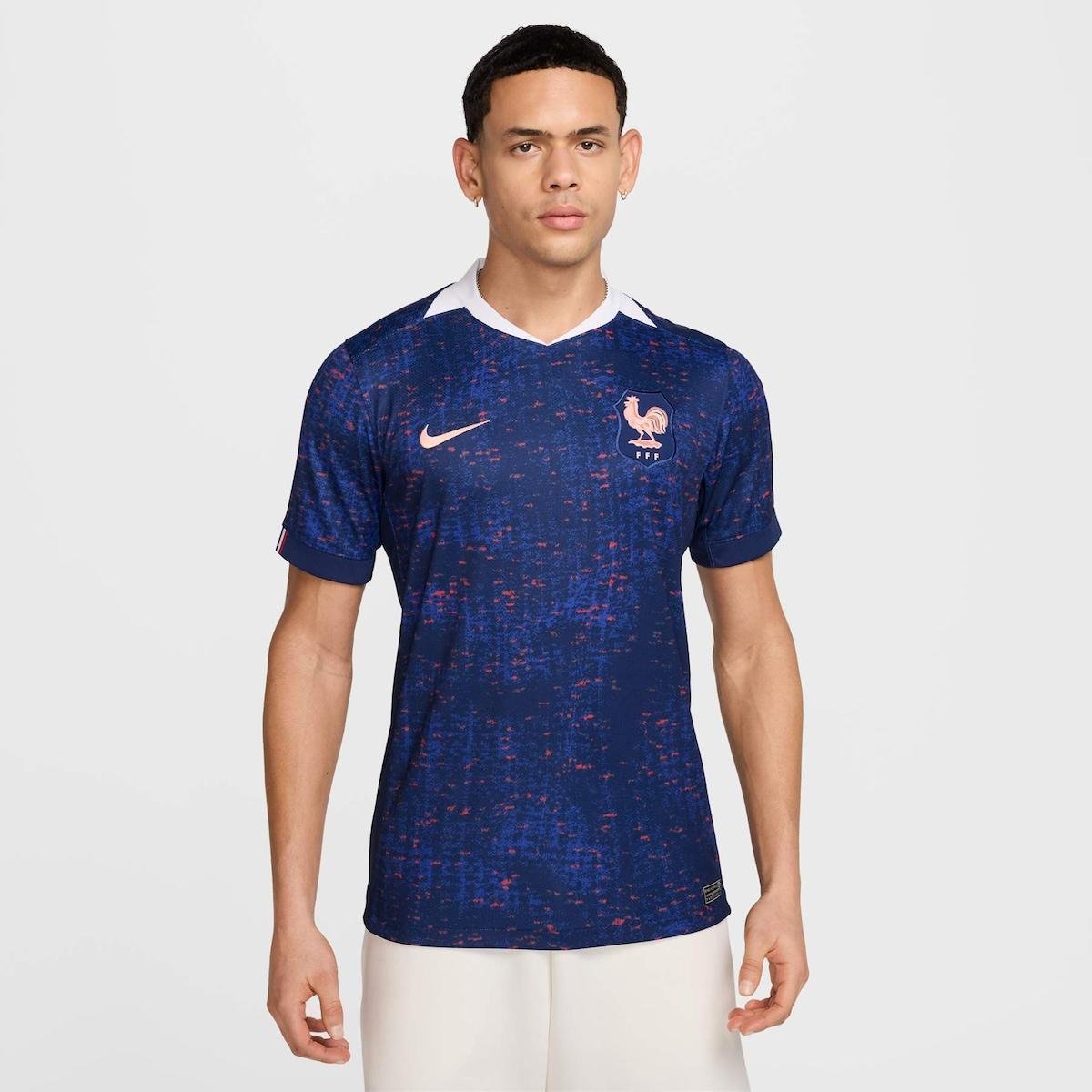 Camisa Nike França I 2025/26 Torcedor Pro Masculina