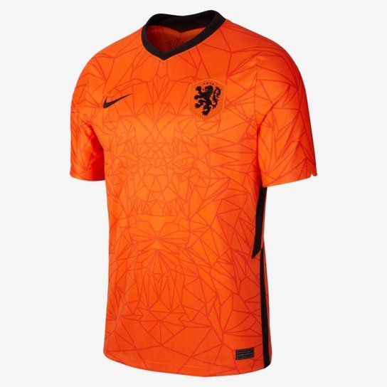 Camisa Nike Holanda I 2020/21 Torcedor Pro Masculina - Laranja Menor preço em Camisa Nike Holanda I 2020/21 Torcedor Pro Masculina - Laranja