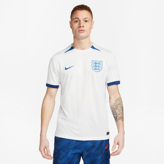 Camisa Nike Inglaterra I 2023/24 Torcedor Pro Masculina - Branco | Netshoes