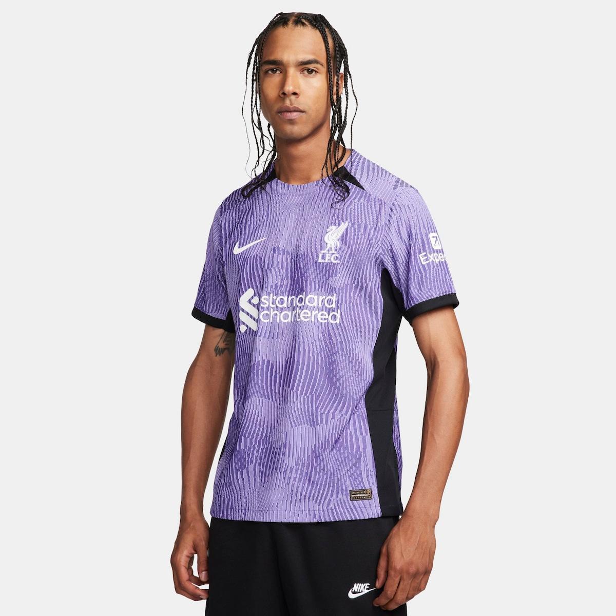 Camisa Nike Liverpool III 2023/24 Jogador Masculina - Roxo | Netshoes