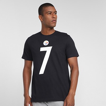 Camisa Nike Pittsburgh Steelers Ben Roethlisberger 7 Name & Number Masculina - Masculino