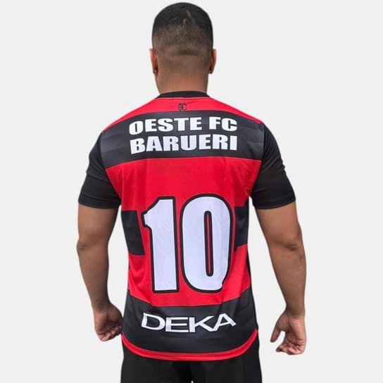 Camisa Oeste I Deka Torcedor Vermelha/Preta