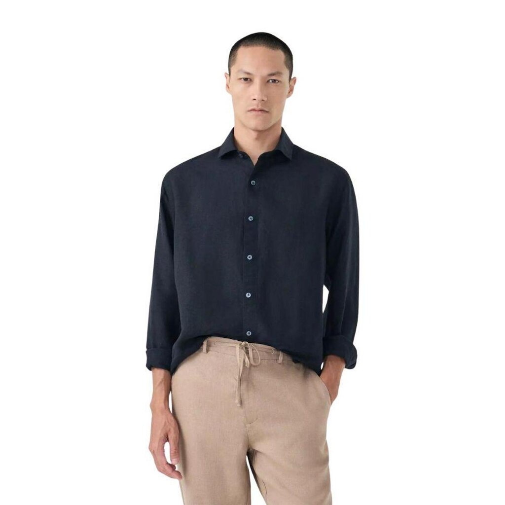 Camisa Oficina Reserva Linho Preto