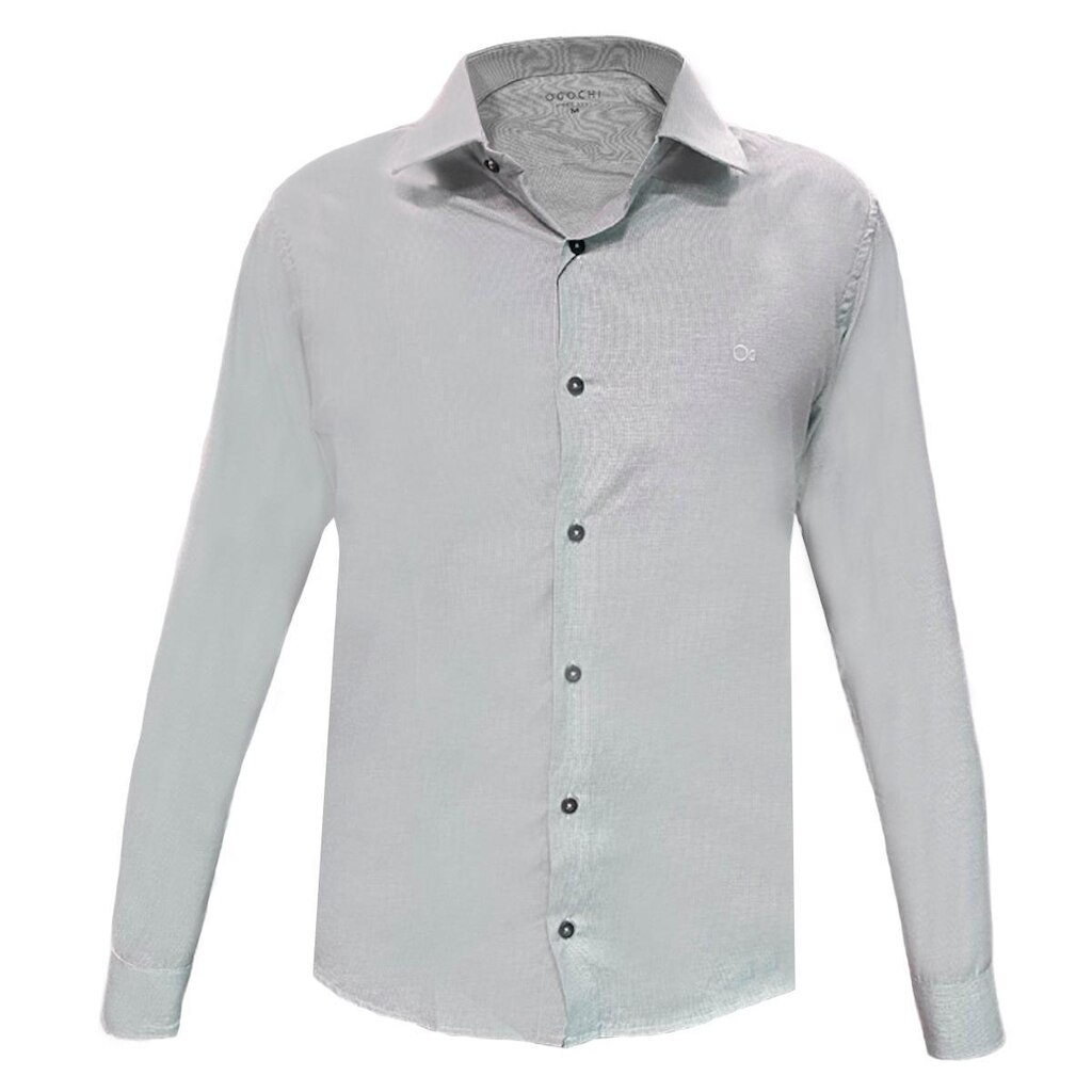 Camisa Ogochi Micro Xadrez Slim Masculina