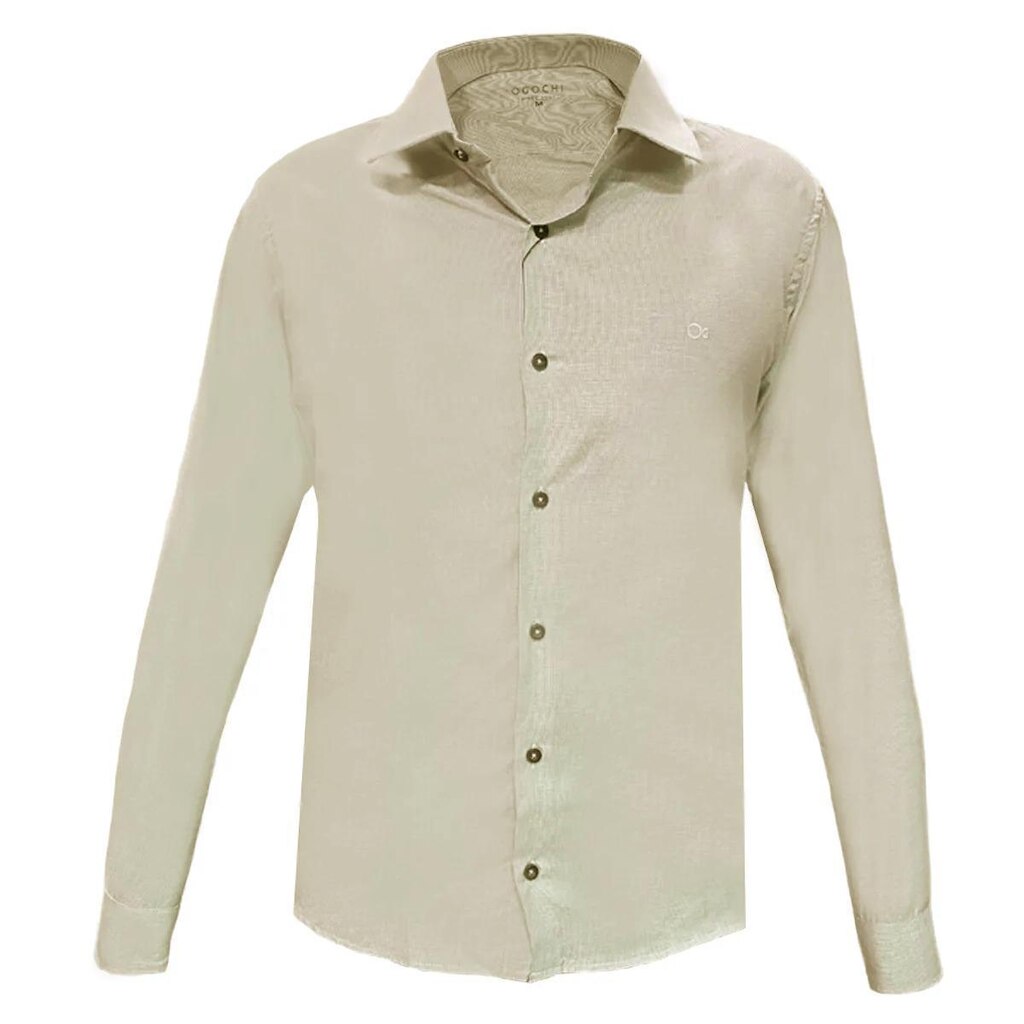 Camisa Ogochi Micro Xadrez Slim Masculina