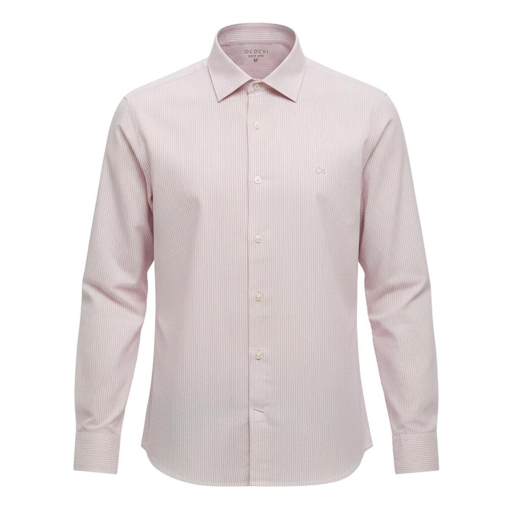 Camisa Ogochi ML Casual Slim Listrada