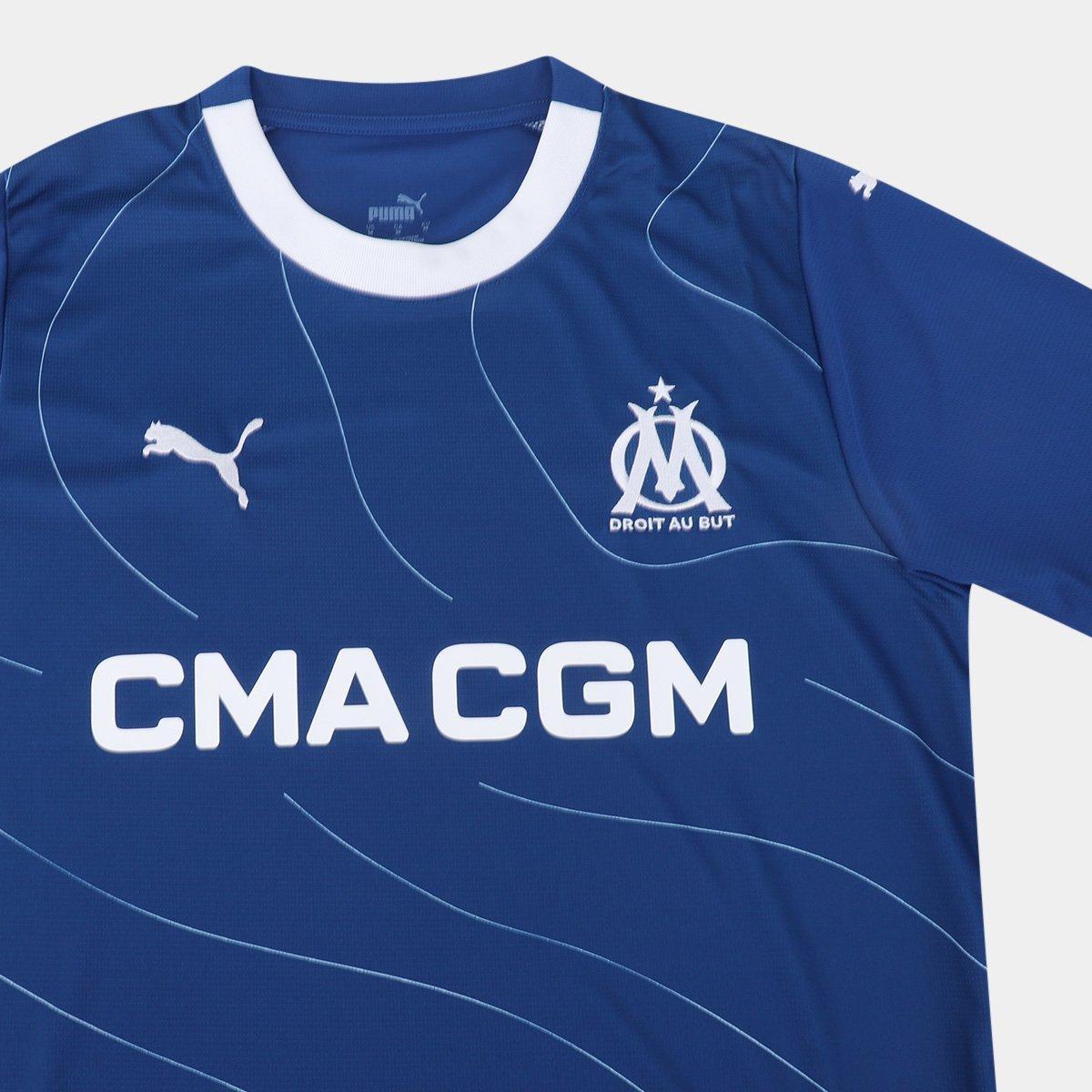 Camisa Olympique de Marseille Away 23/24 s/nº Torcedor Puma Masculina - 3