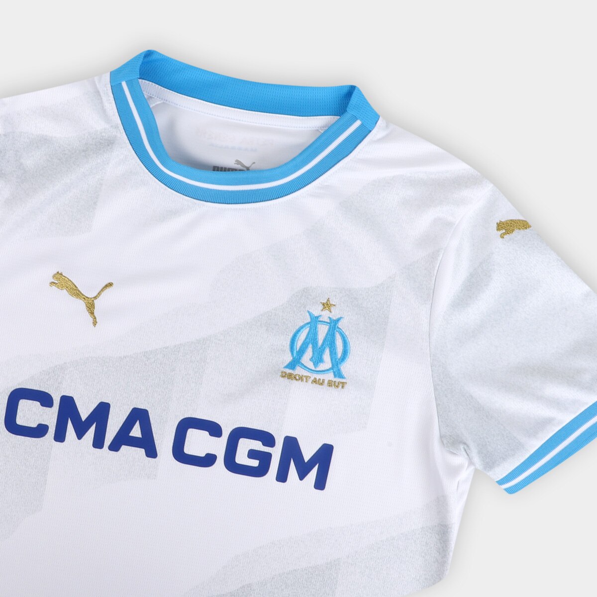 Camisa Olympique de Marseille Home 23/24 s/n° Torcedor Puma Feminina - 3