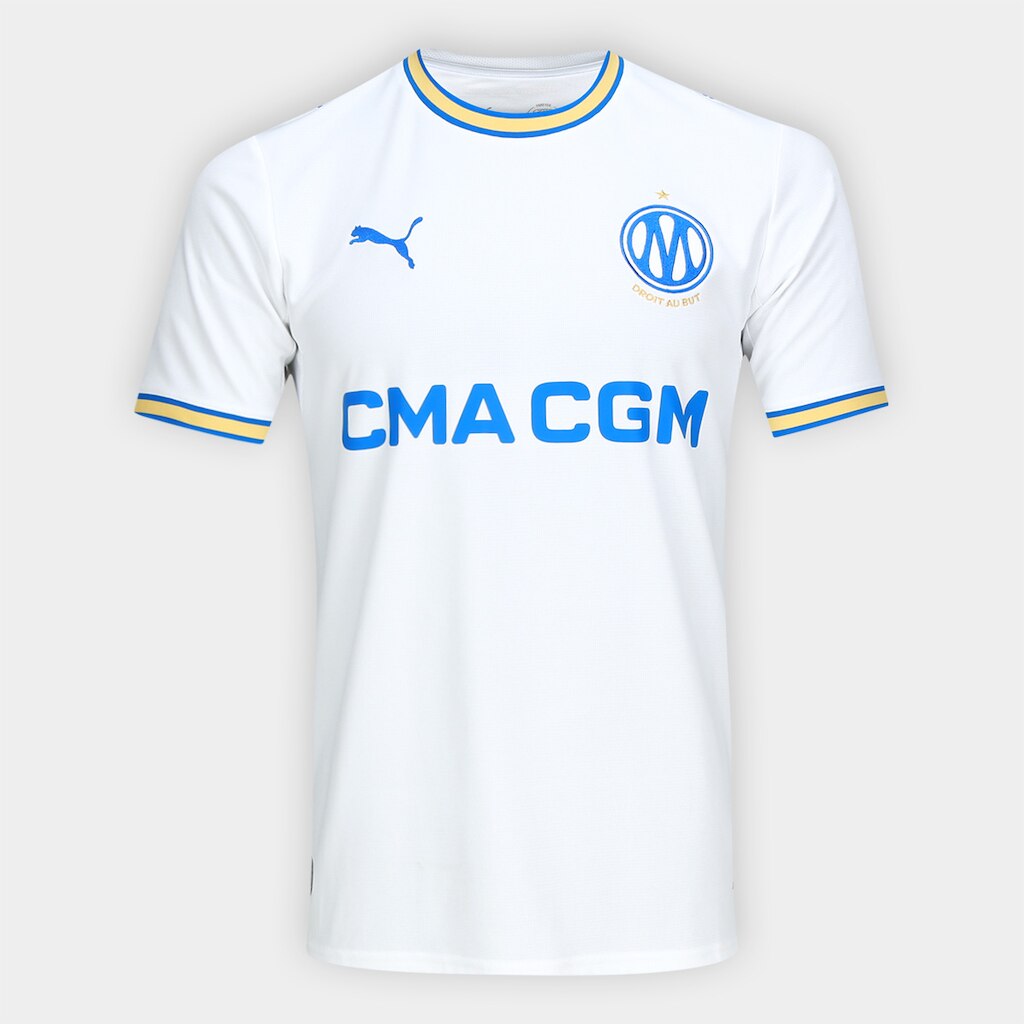 Camisa Olympique de Marseille Home 26/27 s/n Torcedor Puma Masculina