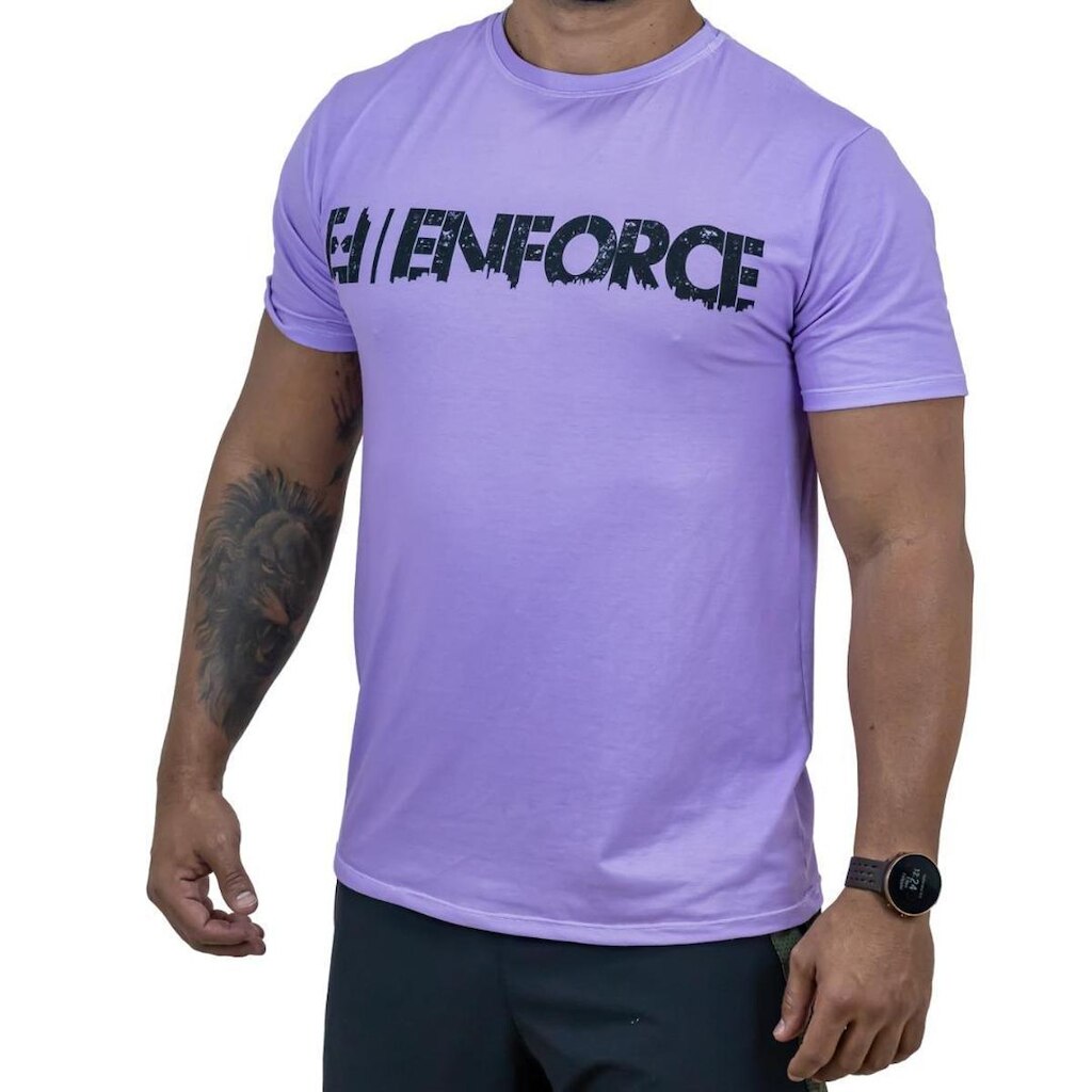 Camisa p Treino UV -Enforce Masc ROXO - TAM GG