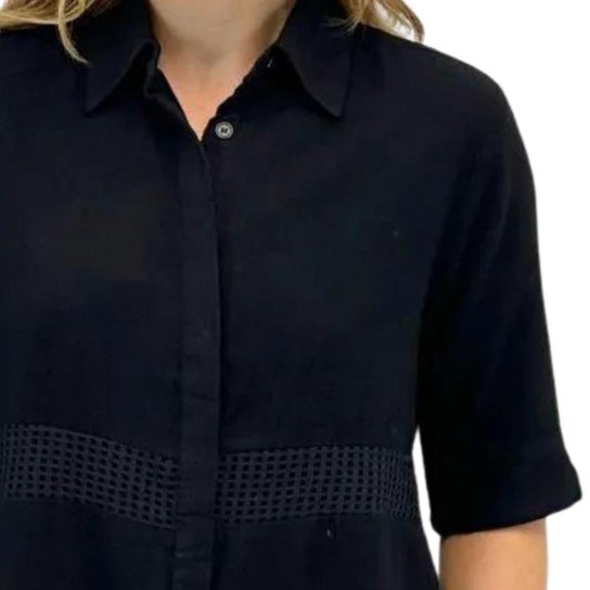 CAMISA PACIFIC BLUE MANGA CURTA FEMININO