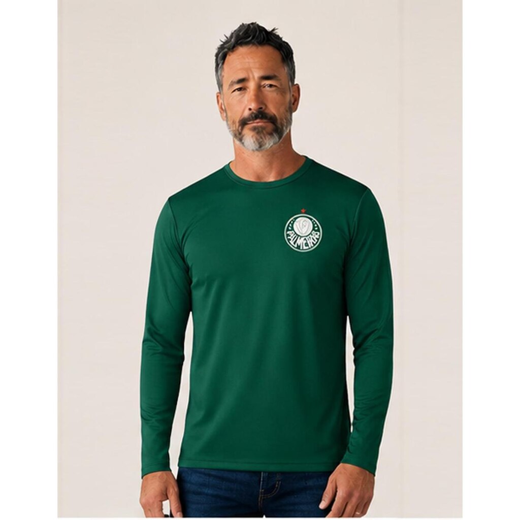 Camisa Palmeiras Com Proteção Solar Uve Brave Fps50 Betel