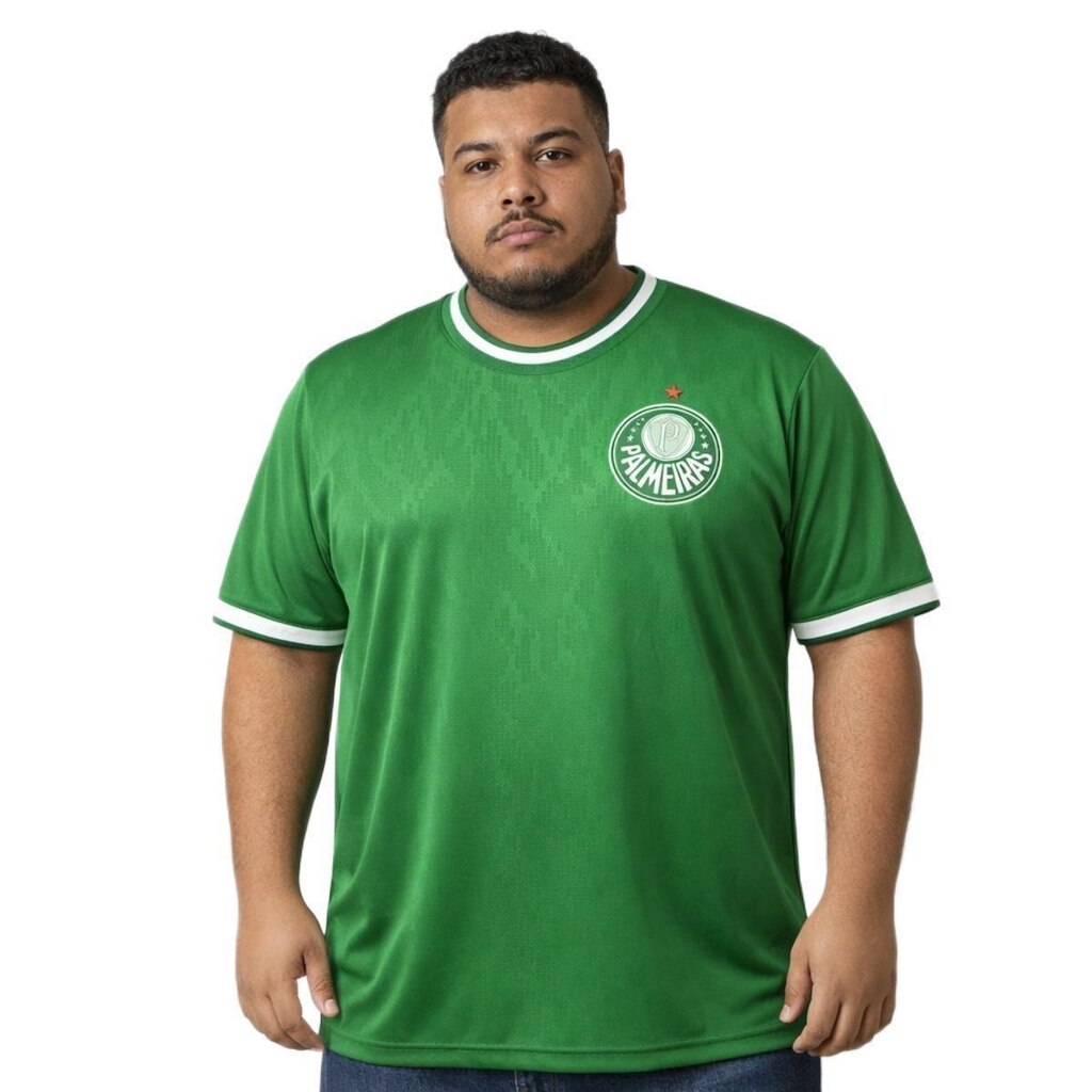 Camisa Palmeiras Home Plus Size Verde - Masculino