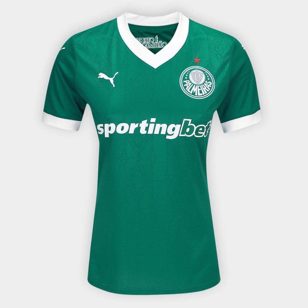Camisa Palmeiras I 25/26 s/n Torcedor Puma Feminina