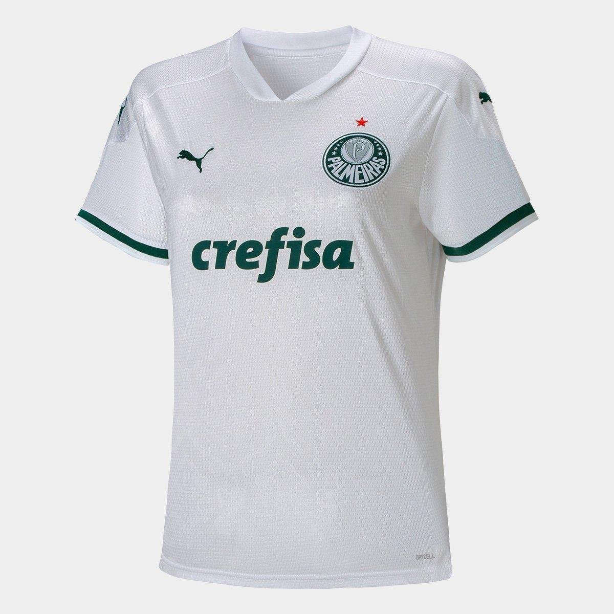 Camisa Palmeiras II 20/21 s/n° Torcedor Puma Feminina Branco Netshoes