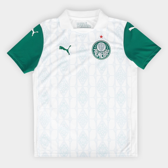 Camisa Palmeiras II 25/26 s/n Torcedor Puma Infantil - Branco