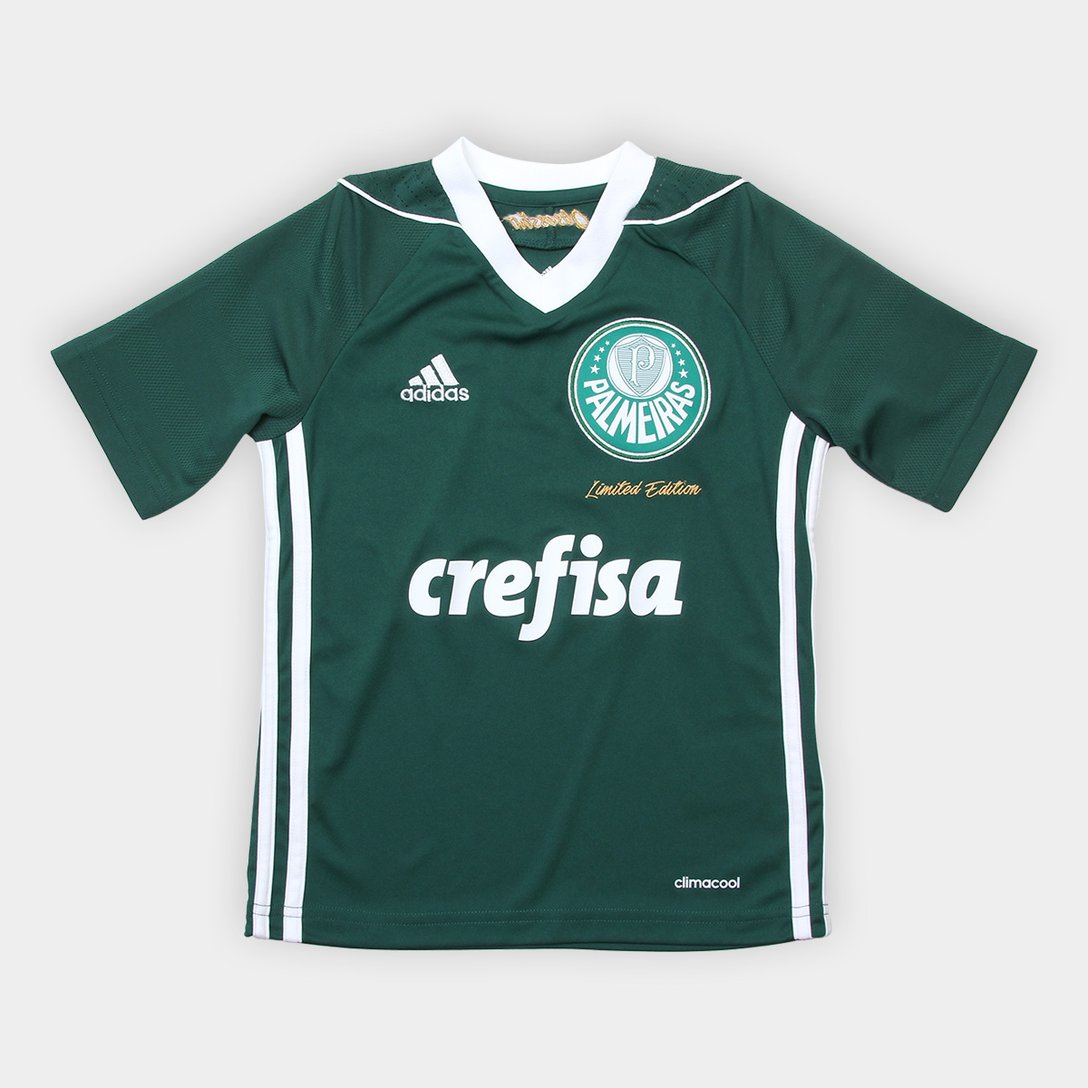 Camisa Palmeiras Infantil Obsessão Edição Limitada Adidas  Verde