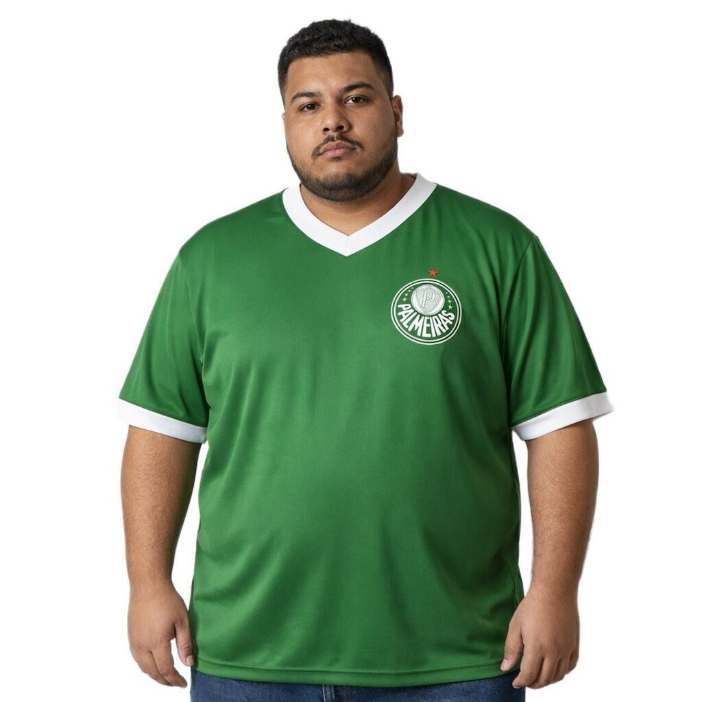 Camisa Palmeiras Line Plus Size - Masculino