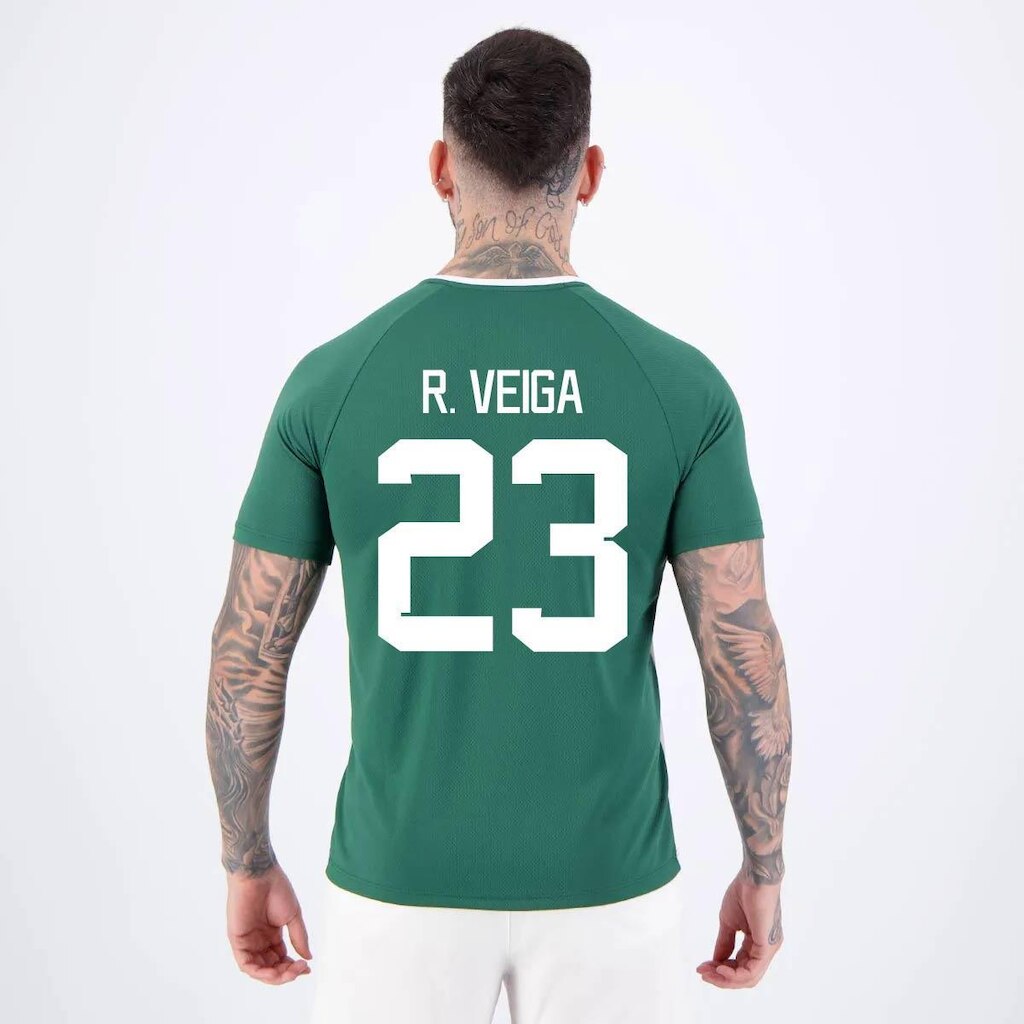 Camisa Palmeiras R. Veiga 23 Alviverde Branca e Verde