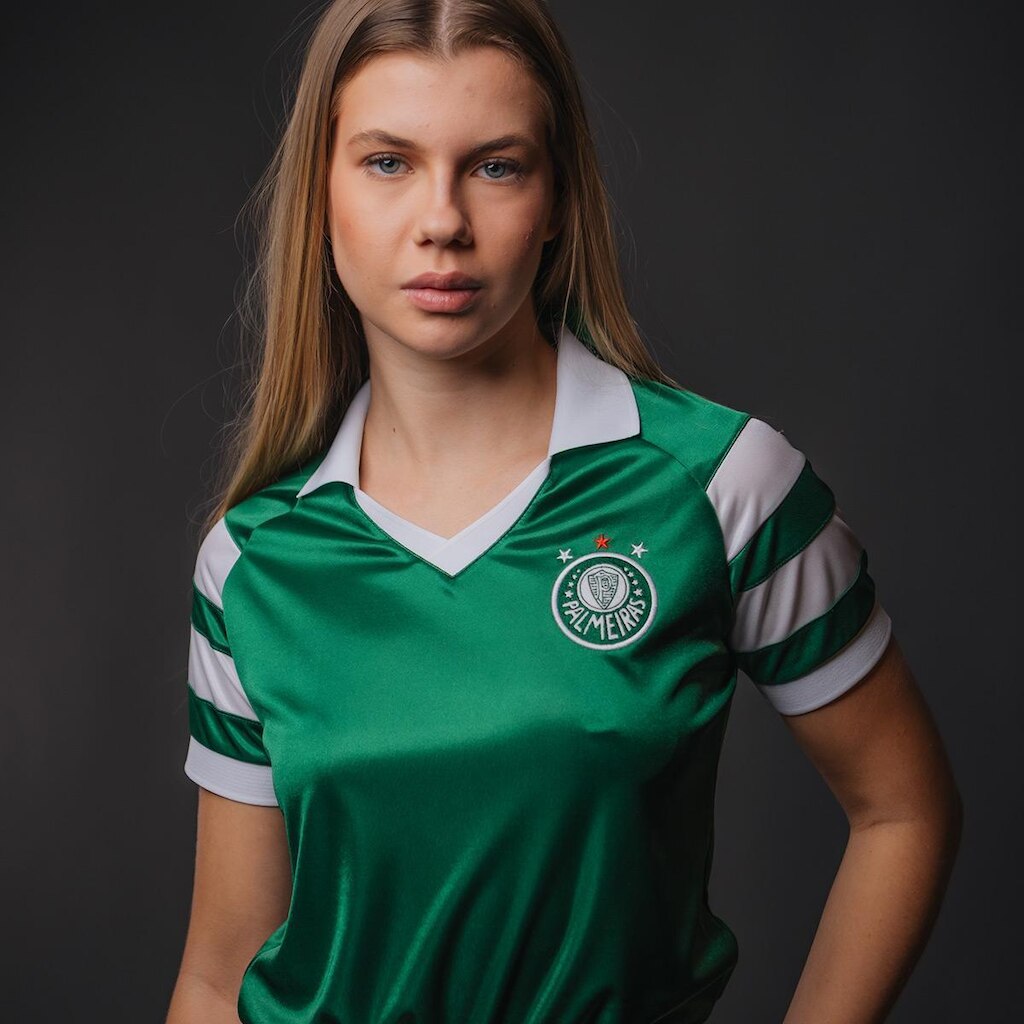 Camisa Palmeiras Retrô 1989 Verde Feminina