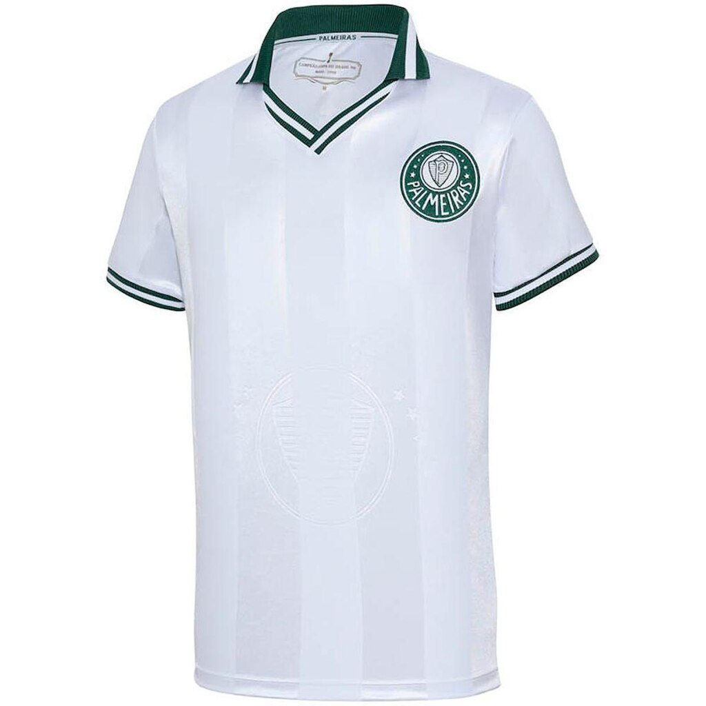 Camisa Palmeiras Retrô 1998 Branco Infantil Juvenil