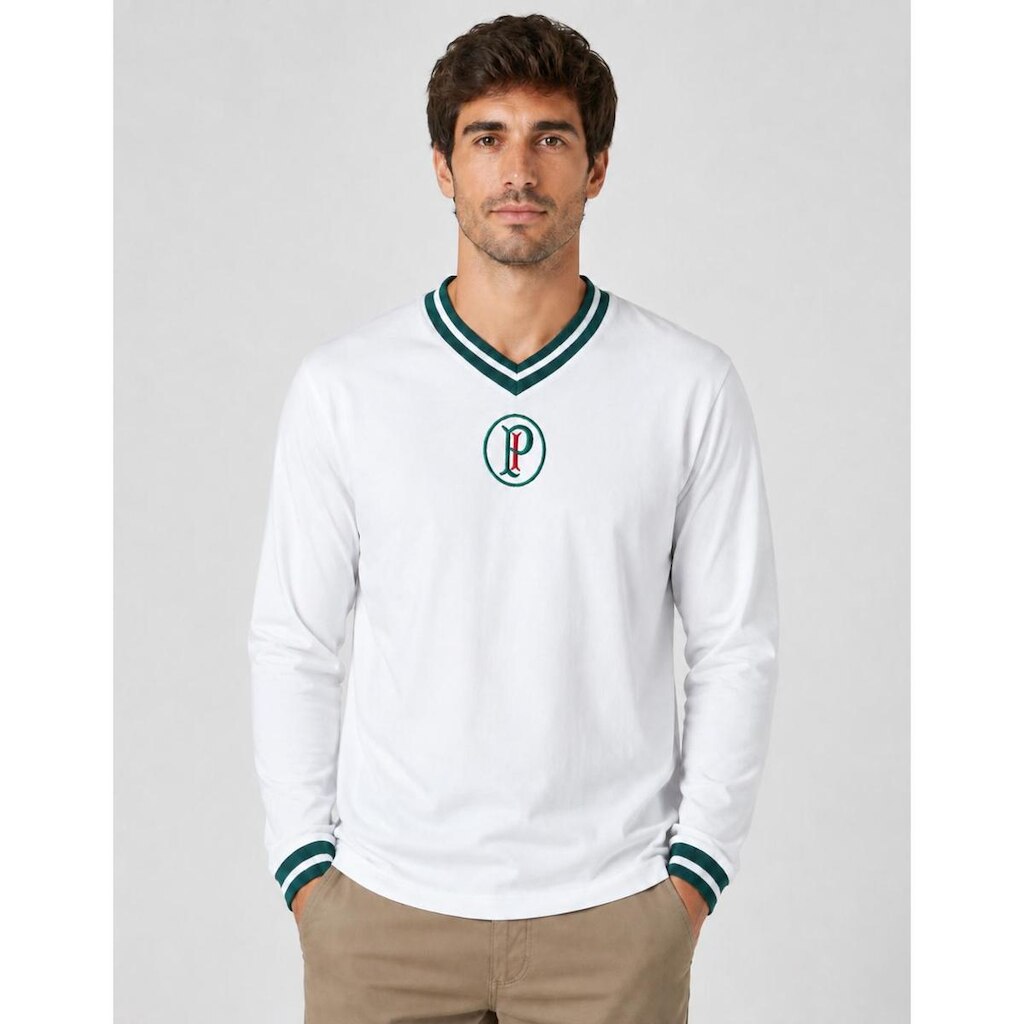 Camisa Palmeiras Retro Goleiro 1937 Bordado Oficial Betel