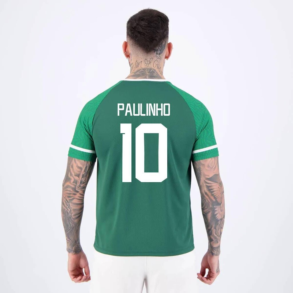 Camisa Palmeiras Verdão Escudo 10 Paulinho