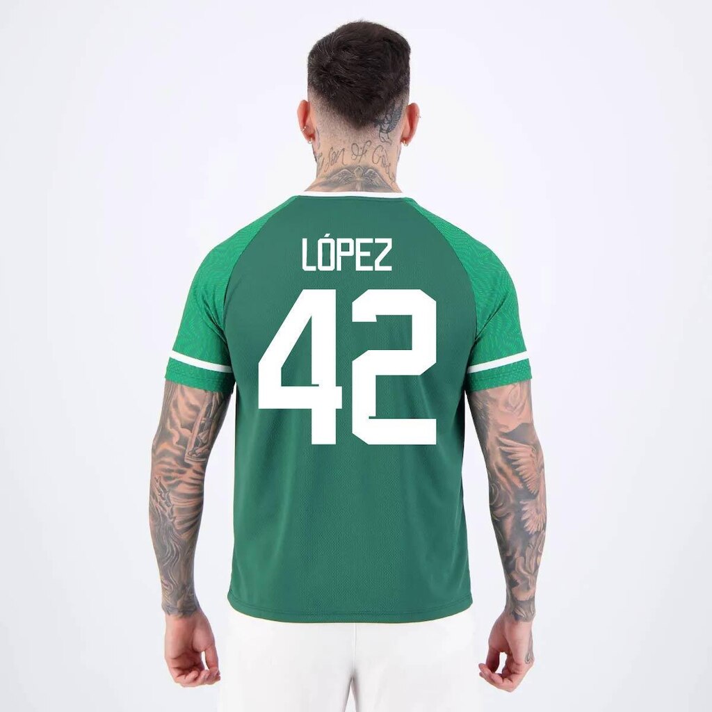 Camisa Palmeiras Verdão Escudo 42 Flaco López
