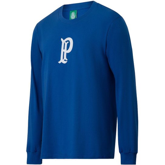Camisa Palmeiras Vintage Palestra Itália Manga Longa Masculina - Azul é ruim? Camisa Palmeiras Vintage Palestra Itália Manga Longa Masculina - Azul é boa?