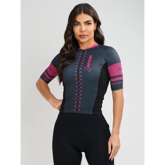 Camisa Para Ciclismo Feminina Evolution Pink Savancini (3306)